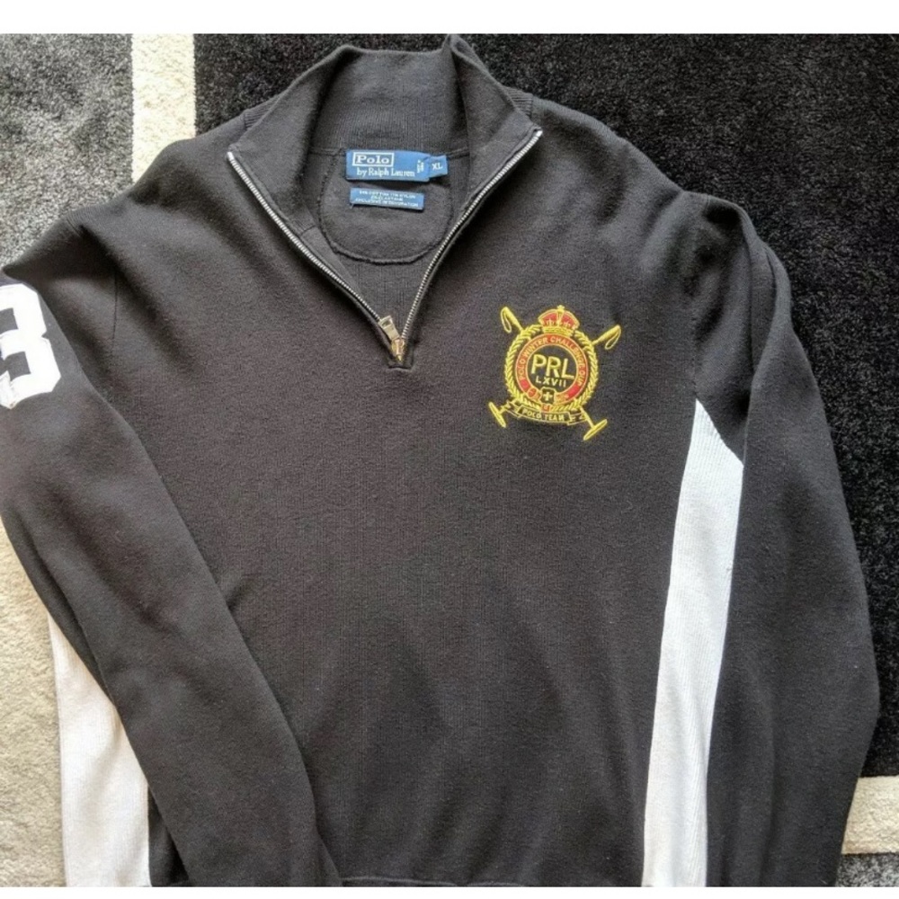 Ralph Lauren Polo Quarter Zip Sweater Size XL